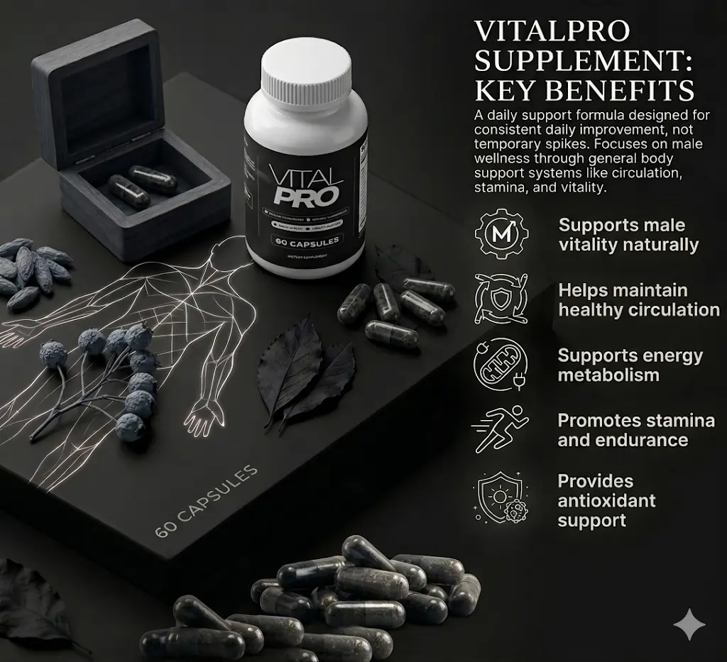 vitalpro benefits male energy stamina support